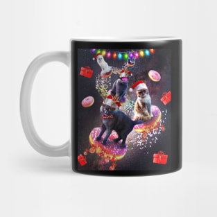 Space Donut Cat, Christmas Cats, Funny Mug